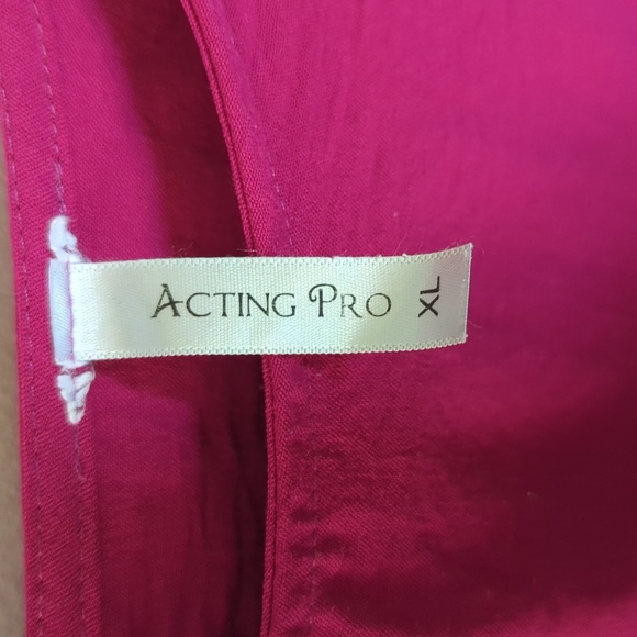 3 for $20 Bundle Sale! Acting Pro Hot Pink Tunic with Keyhole Women's Size XL - Picture 2 of 3